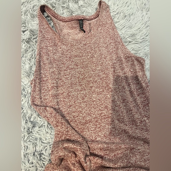 Cotton On Women's Textured Red Heathered Midi Dress - Picture 4 of 5